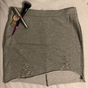 Gray short skirt